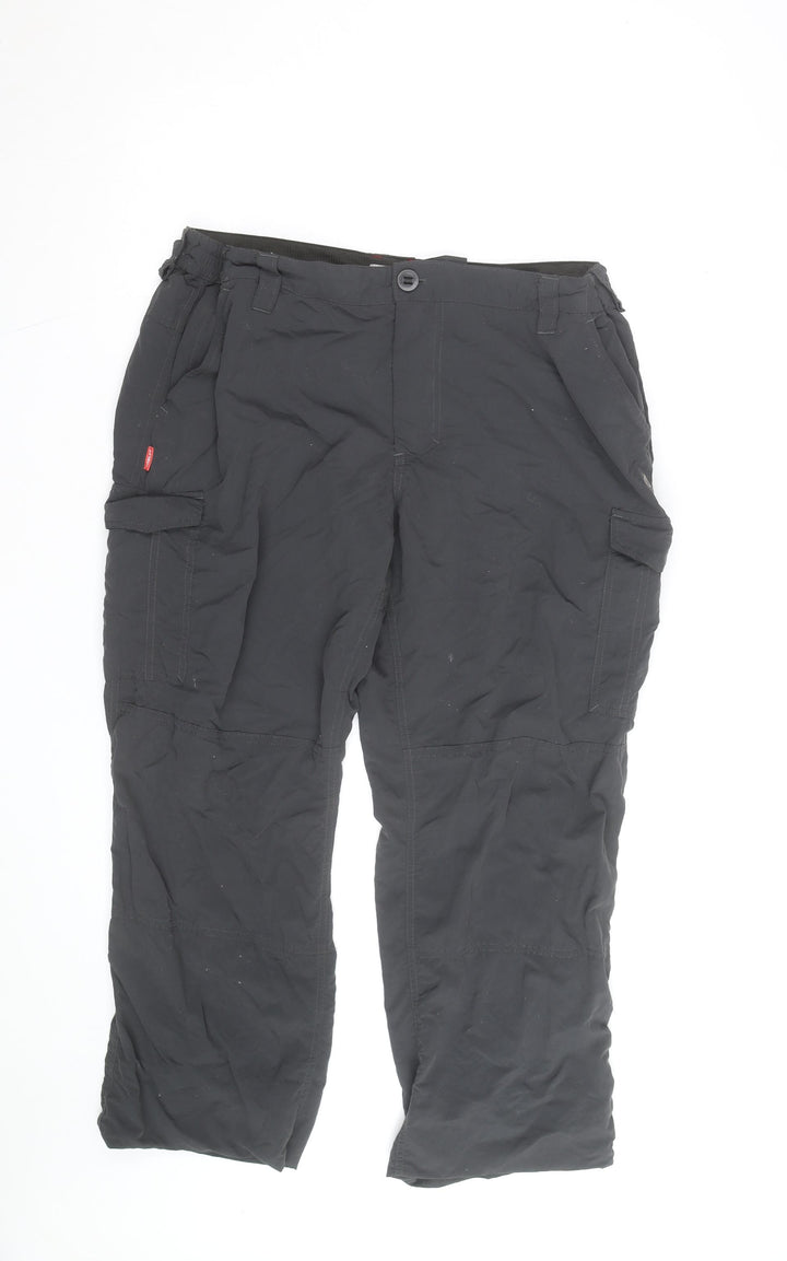 Craghoppers Men's Black 40R Cargo Trousers Lightweight Travel Pants