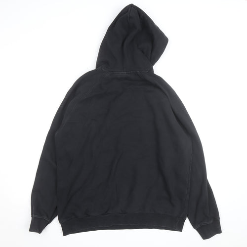 Adidas Mens Black Pullover Hoodie Size L Logo Sportswear