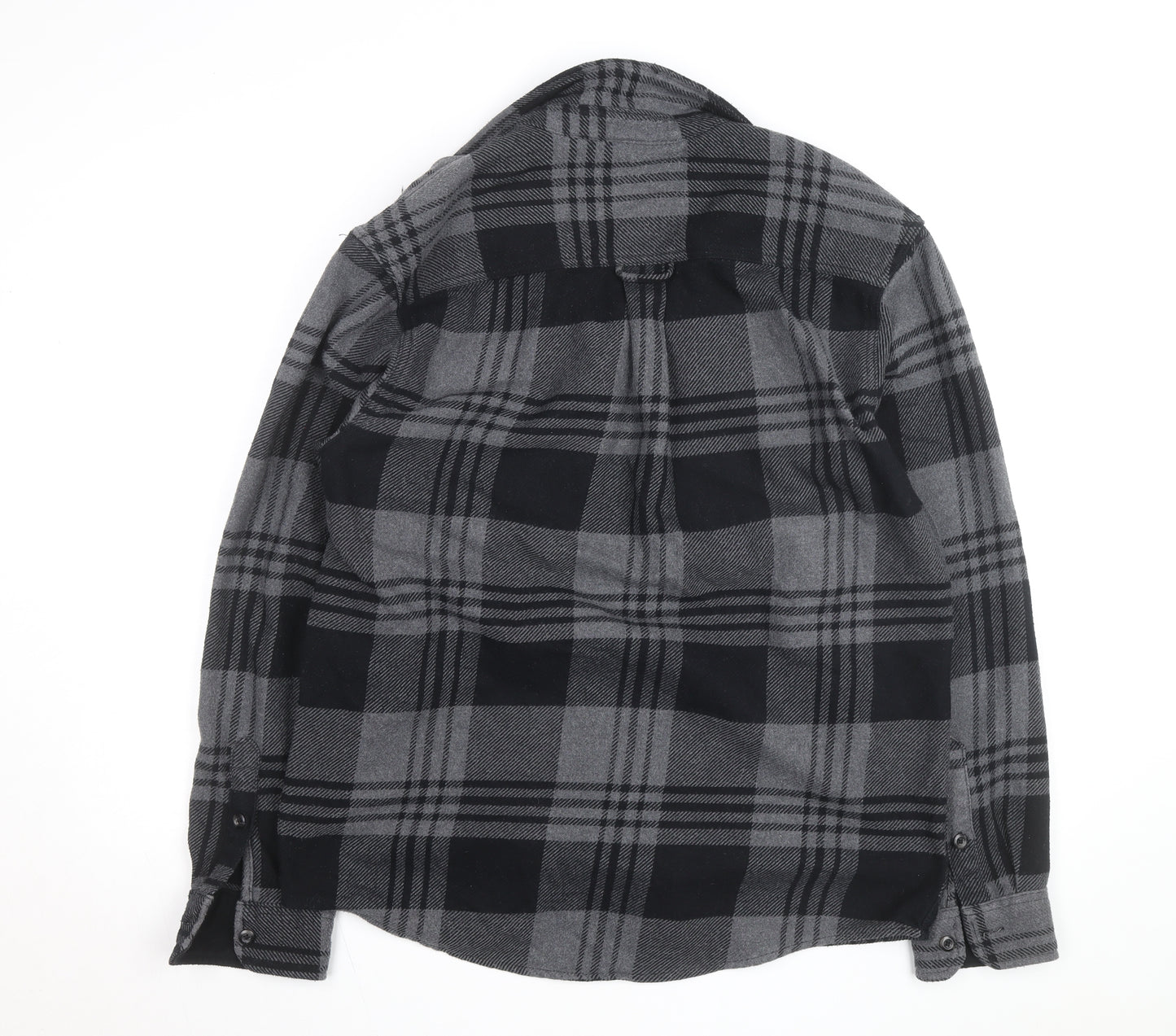Orvis Men's Grey Check Flannel Shirt Jacket Size L