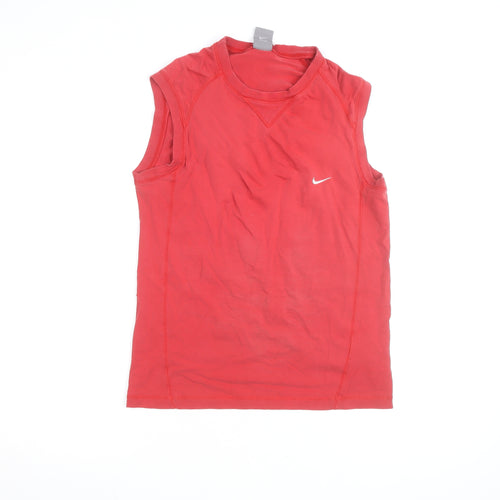 Nike Men's Red Sleeveless Athletic Training Top L