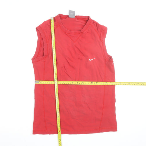 Nike Men's Red Sleeveless Athletic Training Top L