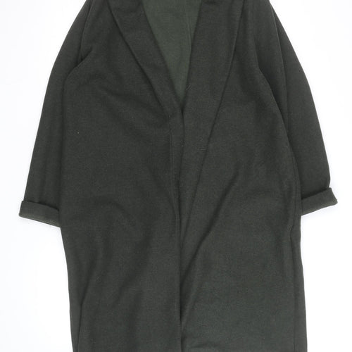 Zara Men’s Green Wool Blend Long Overcoat Size L