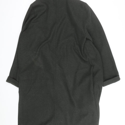 Zara Men’s Green Wool Blend Long Overcoat Size L