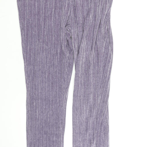 La Redoute Women’s Purple Velour Jogger Trousers L