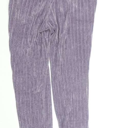 La Redoute Women’s Purple Velour Jogger Trousers L