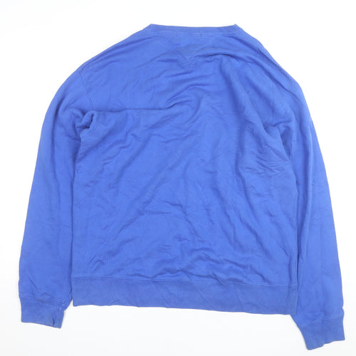 Tommy Hilfiger Men's Blue Logo Pullover Sweatshirt Size L