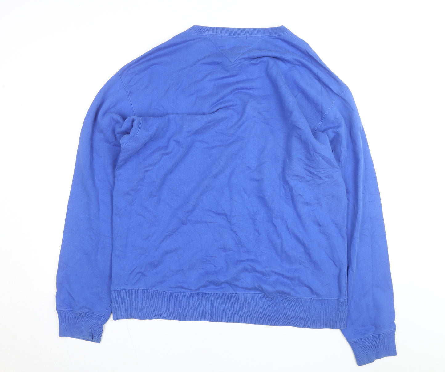 Tommy Hilfiger Men's Blue Logo Pullover Sweatshirt Size L