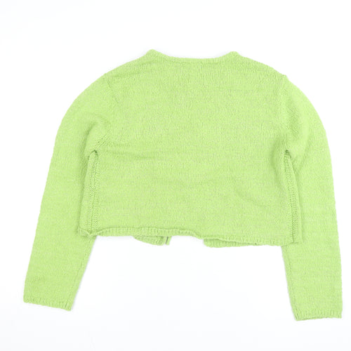 Marks and Spencer Women's Green Knit Tie Cardigan Medium