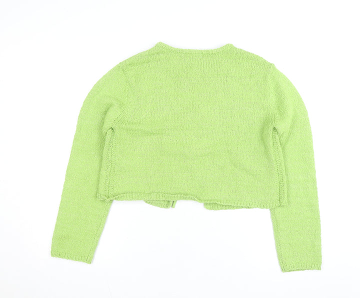 Marks and Spencer Women's Green Knit Tie Cardigan Medium