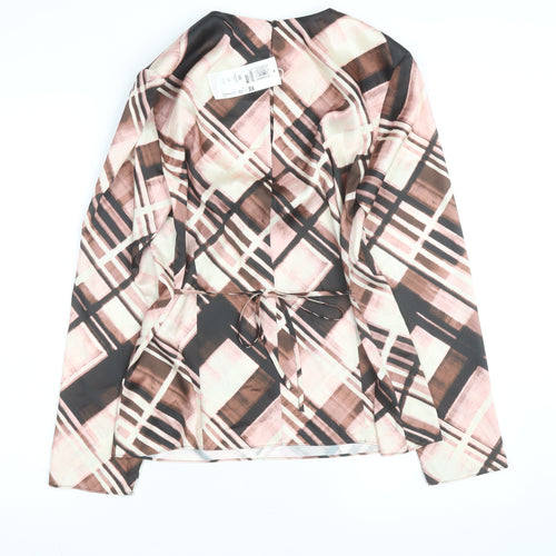 Marks and Spencer Women’s Multicoloured Check Tunic Blouse Size 10
