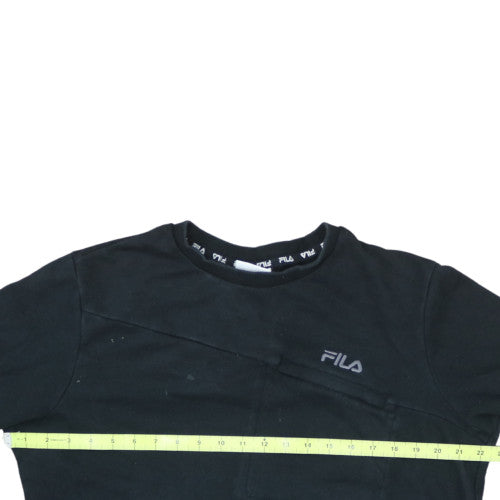 Fila Men's Black Crew Neck Pullover Sweatshirt M