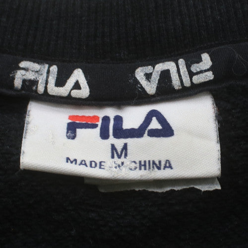 Fila Men's Black Crew Neck Pullover Sweatshirt M