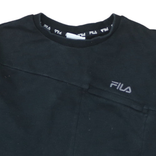 Fila Men's Black Crew Neck Pullover Sweatshirt M