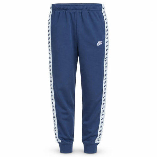 Nike Men's Blue Jogger Trousers M Side Stripe Fleece Activewear