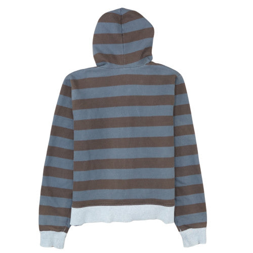 Nike Men's Blue Striped Full Zip Hoodie XL Regular Fit