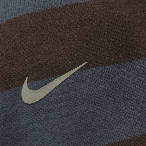 Nike Men's Blue Striped Full Zip Hoodie XL Regular Fit