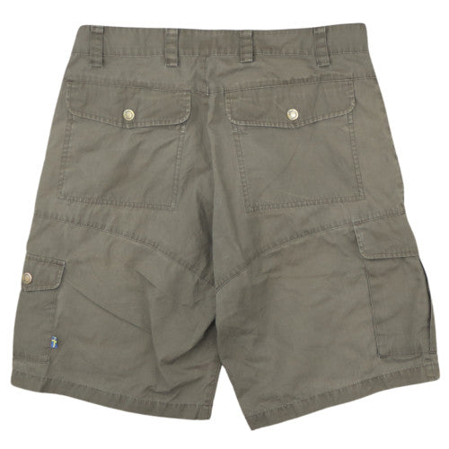 Fjällräven Mens Green Cargo Shorts M 32in Outdoor Travel Style