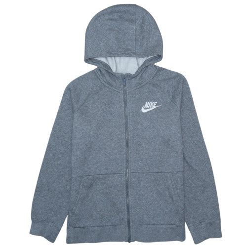 Nike Boys Grey Full Zip Hoodie XL 156-166cm Standard Fit