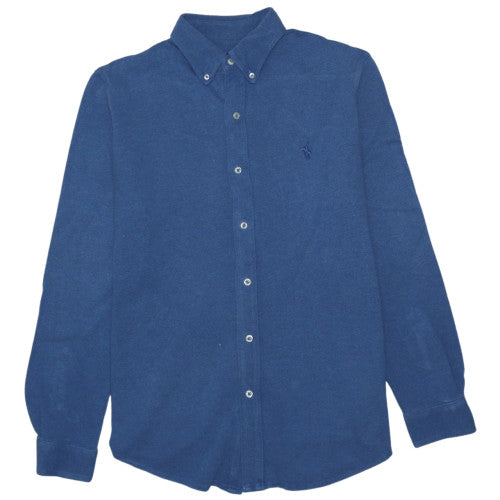 Ralph Lauren Men's Blue Cotton Button-Down Long Sleeve Shirt Size M