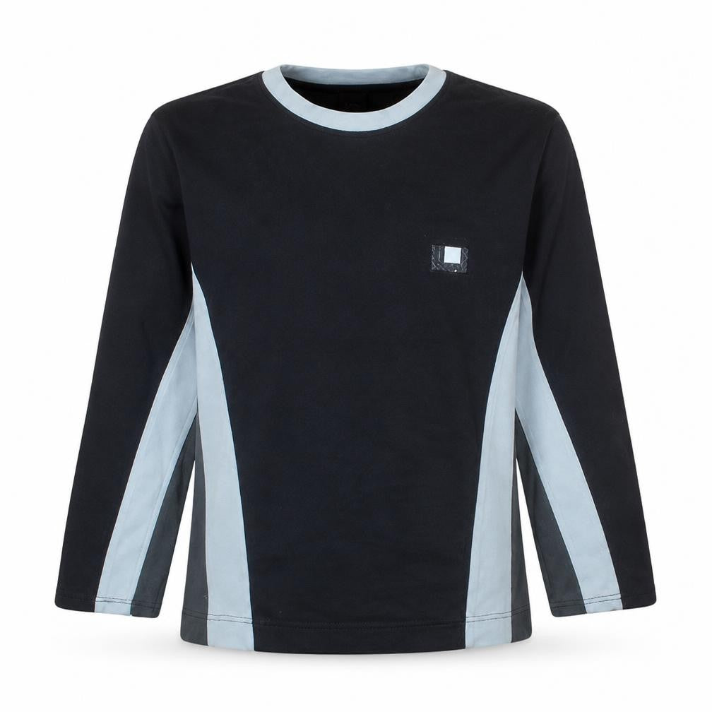 Front view of Hugo Boss Men's Black Crew Neck Pullover Sweatshirt L