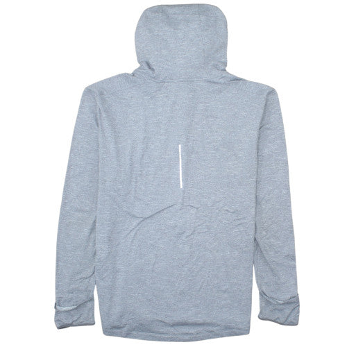 Nike Men's Grey Full Zip Dri-Fit Hoodie L Lightweight Sportswear