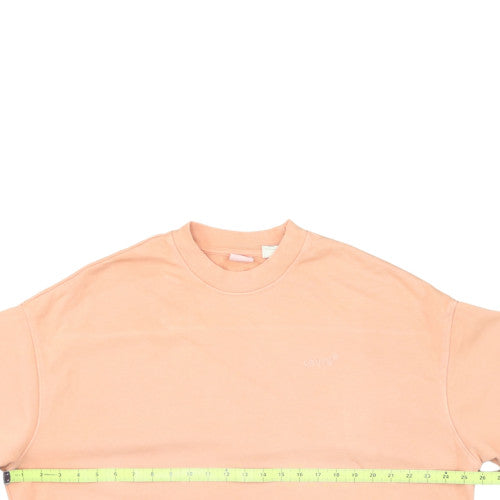 Levi's Men's Beige Crew Neck Pullover Sweatshirt Size S