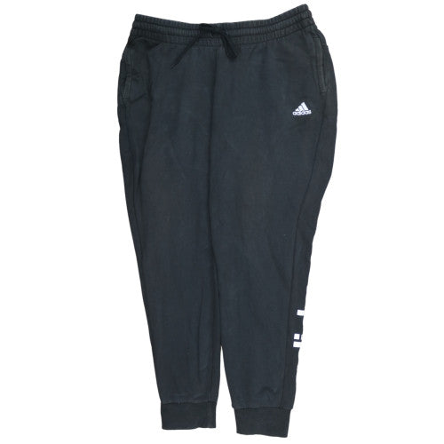 Adidas Men's Black XL Jogger Sweatpants Tapered Fleece Trousers