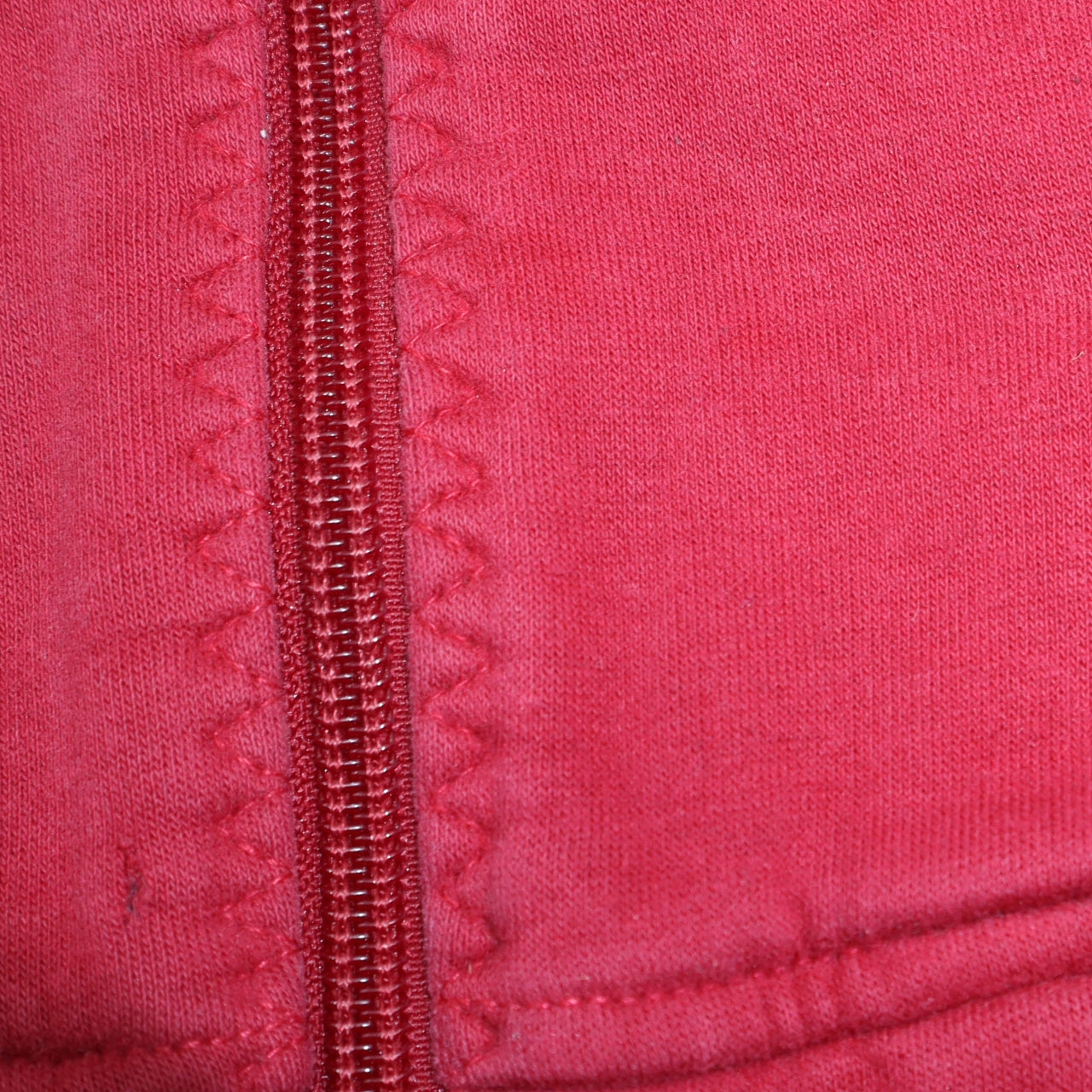 Nike Men's Red Full Zip Quilted Sweatshirt Size M