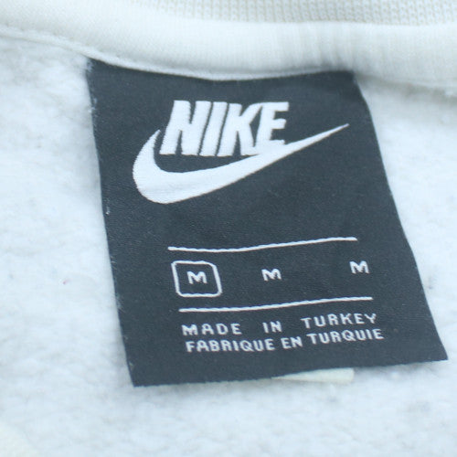 Nike Men's White Graphic Pullover Sweatshirt M Regular Fit