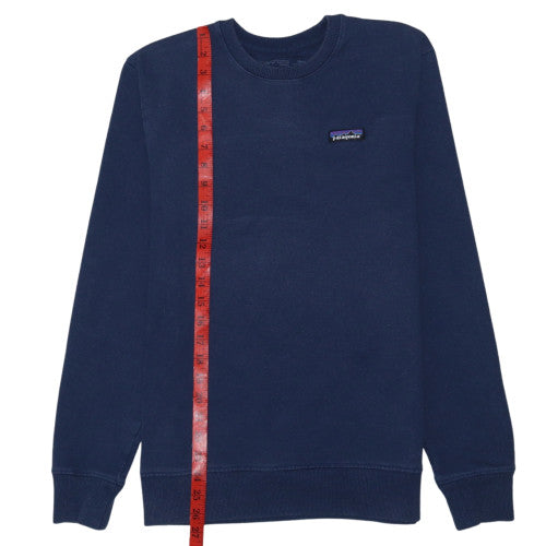 Patagonia Men's Blue Regular Fit Crew Neck Pullover Sweatshirt S