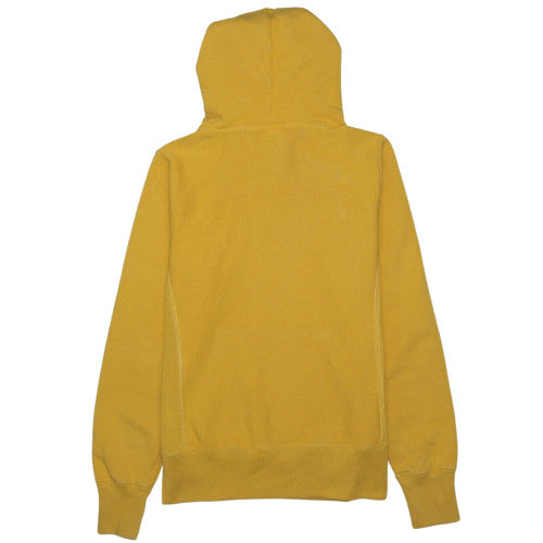 Champion Men's Yellow Small Pullover Hoodie Reverse Weave Cotton Blend