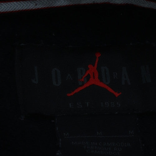 Jordan Men's Black Pullover Hoodie Medium Embroidered Logo Fleece