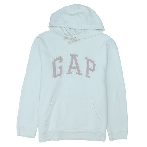 GAP Men's White XL Pullover Fleece Hoodie with Logo