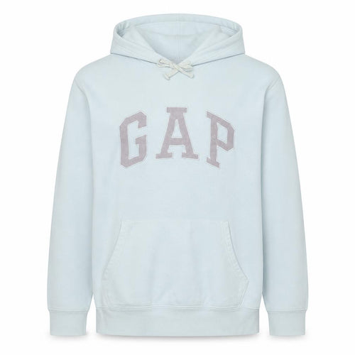 Gap Men's White XL Pullover Fleece Hoodie with Logo