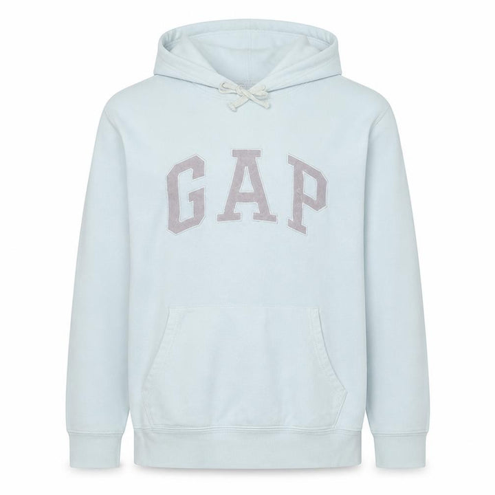 Gap Men's White XL Pullover Fleece Hoodie with Logo