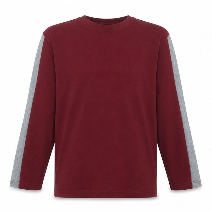 Gap Men’s Red Long Sleeve Cotton Colourblock Top XL
