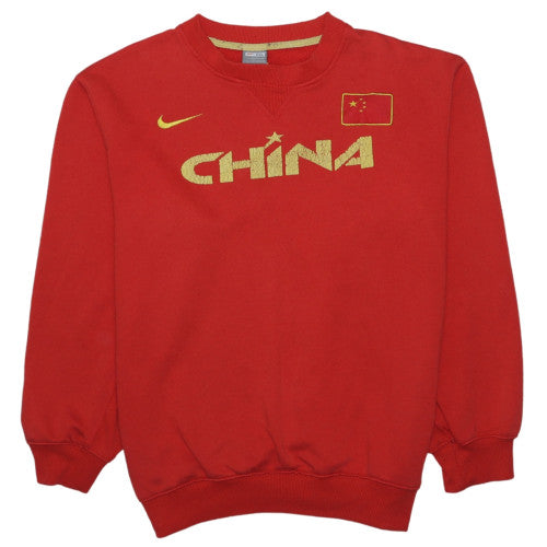 Nike Mens Red China Graphic Crew Neck 2XL Sweatshirt