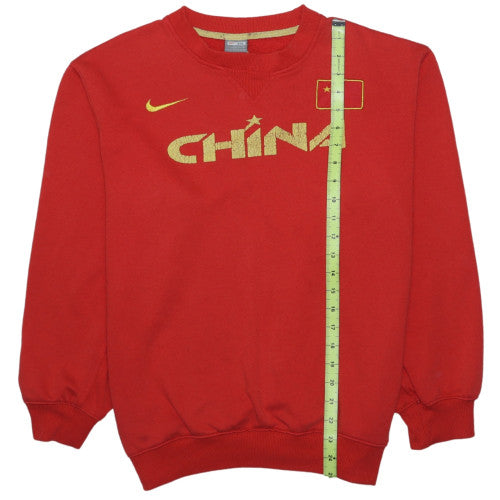 Nike Mens Red China Graphic Crew Neck 2XL Sweatshirt