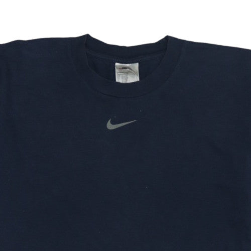 Nike Men's Blue Crew Neck Short Sleeve Cotton Sports T-Shirt M