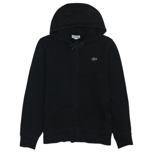 Lacoste Sport Men's Black Full Zip Hoodie Size M Cotton Blend