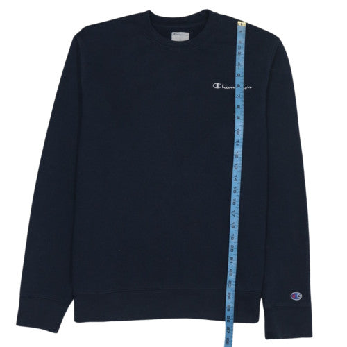 Champion Men's Black Crew Neck Pullover Sweatshirt L