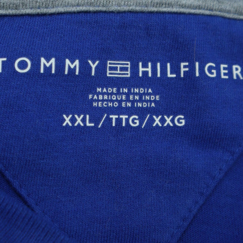 Tommy Hilfiger Men's Blue 2XL Cotton Crew Neck Graphic T-Shirt