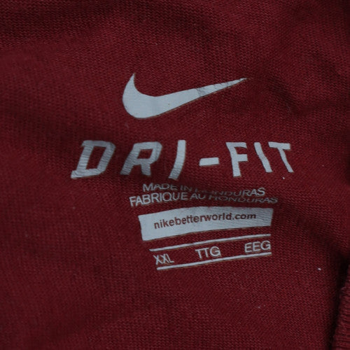 Nike Men's Red Dri-FIT 2XL Short Sleeve Crew Neck T-Shirt