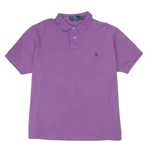 Ralph Lauren Men's Purple Cotton Polo Shirt XL Slim Fit Classic