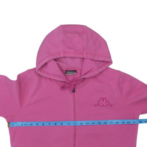 Kappa Womens Pink Full Zip Hoodie Size 2XL Cotton Blend Casual