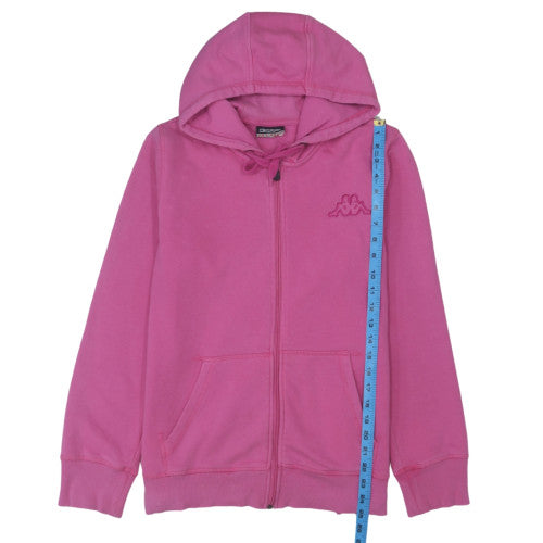Kappa Womens Pink Full Zip Hoodie Size 2XL Cotton Blend Casual