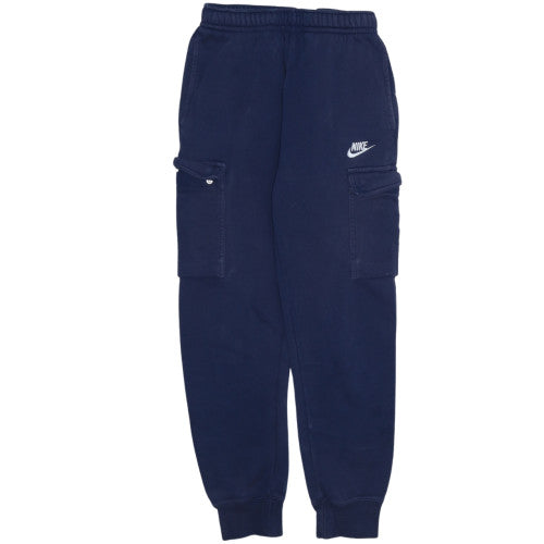 Nike Men's Blue XS Fleece Jogger Cargo Activewear Trousers