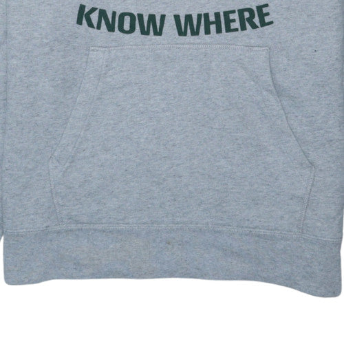 Levi's Men's Grey Pullover Hoodie with Camp Know Where Graphic Size M