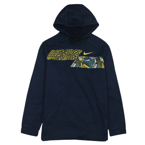 Nike Men's Blue Dri-FIT Pullover Hoodie M Graphic Sportswear