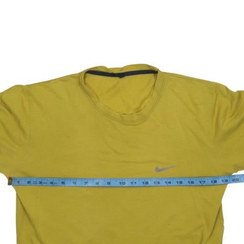 Nike Men's Yellow Long Sleeve Crew Neck XL Activewear Top